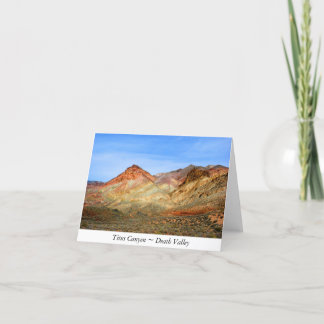 Titus Canyon, Death Valley Note Card