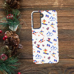 Titus Mountain New York Ski Snowboard Pattern Samsung Galaxy Case<br><div class="desc">A funny winter skiing seamless pattern for the ski resort Titus Mountain in Malone,  the Adirondacks,  New York State,  New York State,  USA,  North America.  Perfect gift idea for winter sports lovers: ski,  snowboard,  freestyle,  ski jump,  cross-country skiing.</div>