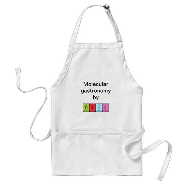 Titus periodic table name apron (Front)