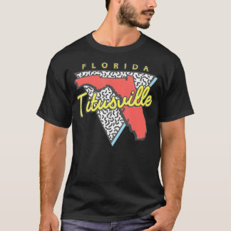 Titusville Florida Retro Triangle FL City T-Shirt
