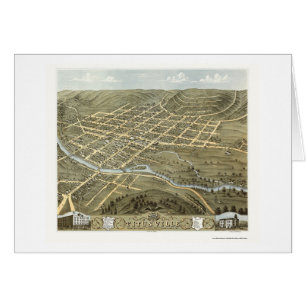 Titusville, PA Panoramic Map - 1871