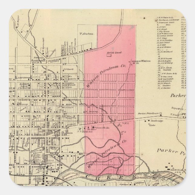 Titusville Square Sticker (Front)