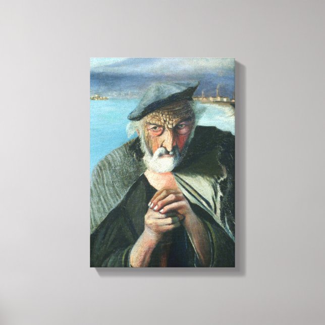 Tivadar Csontváry Kosztka The Old Fisherman Canvas Print (Front)