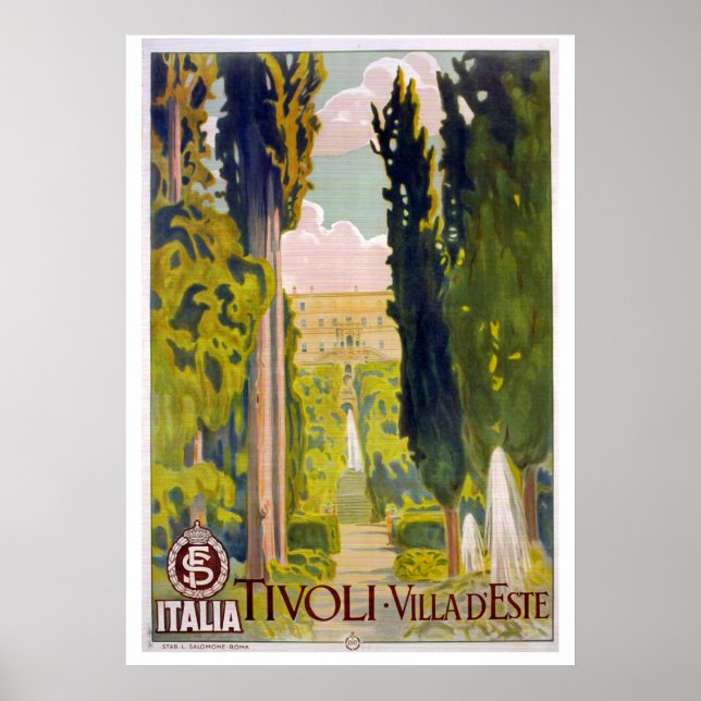 Tivoli and the Villa D'Este Poster (Front)