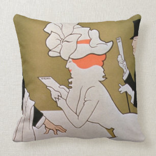 'Tivoli Restaurant, Strand', London (colour litho) Throw Pillow