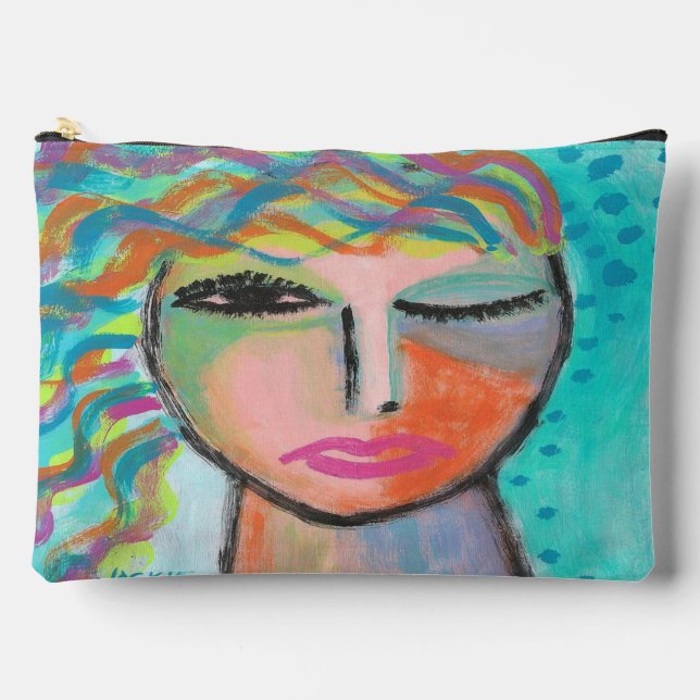Tizzy Original Abstract Art Accessory Pouch (Front)