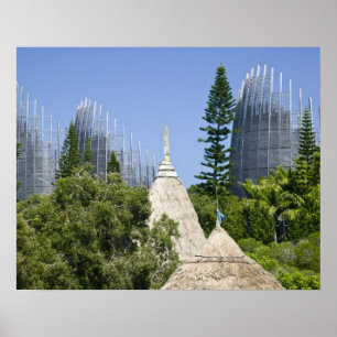 Tjibaou Cultural Center, Noumea, New Caledonia 2 Poster