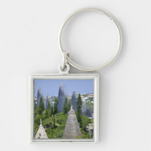 Tjibaou Cultural Centre, Noumea, New Caledonia Keychain