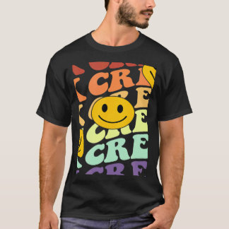 Tk crew squad retro smile face Back To School kind T-Shirt