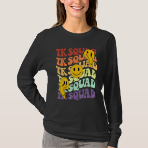 Tk squad crew retro smile face Back To School kind T-Shirt