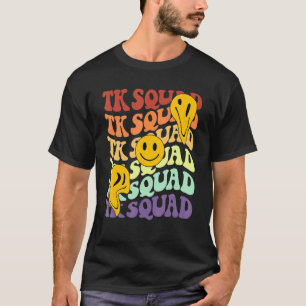 Tk squad crew retro smile face Back To School kind T-Shirt