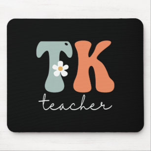 Tk Teacher Retro Groovy Vintage Happy First Day Of Mouse Pad