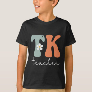 Tk Teacher Retro Groovy Vintage Happy First Day Of T-Shirt