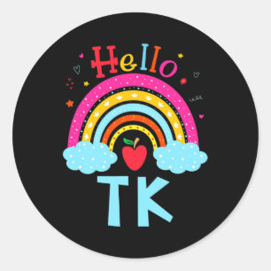 Tk Teacher Transitional Kindergarten Back To Schoo Classic Round Sticker