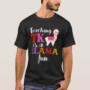 TK Teacher Transitional Kindergarten Llama T-Shirt
