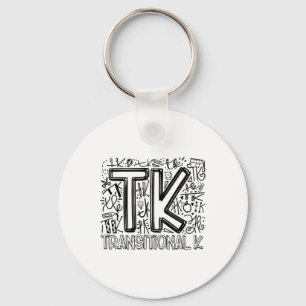 Tk Transitional-kindergarten Typography Ck To Scho Keychain