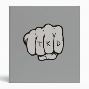 TKD Fist Middle Punch Binder