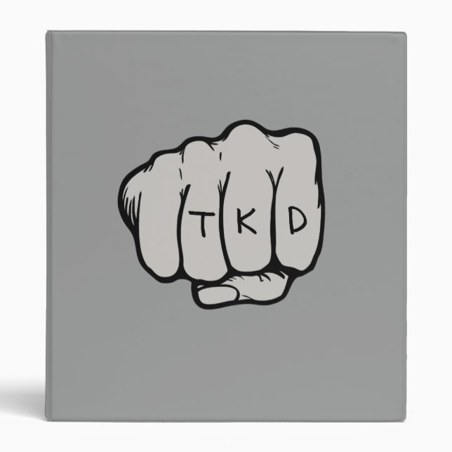 TKD Fist Middle Punch Binder (Front)