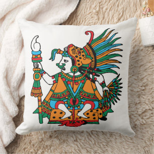 Tlazolteotl – Goddess Of Filth The Earth Mother Throw Pillow