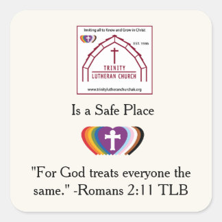 TLC Safe Space Square Sticker