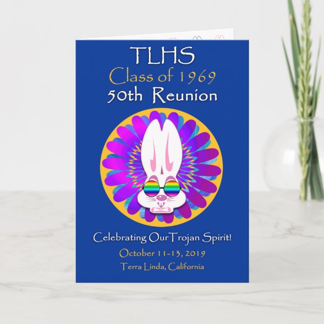 TLHS Bunny Boy Class of 1969 50th Reunion Card (Front)