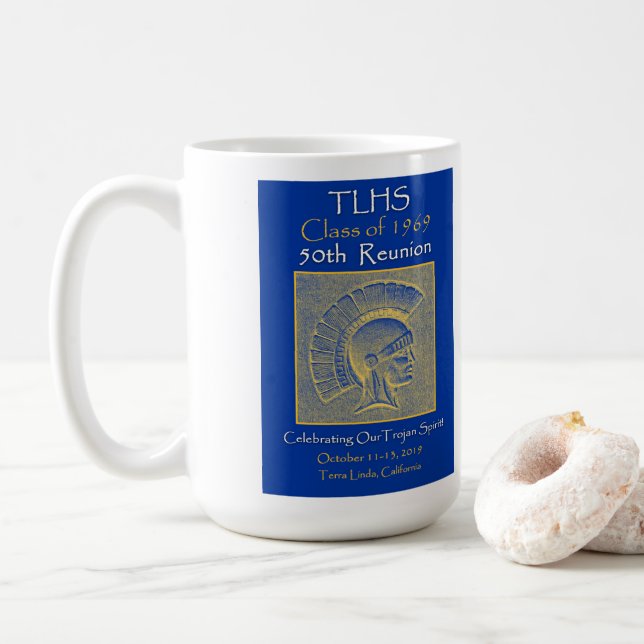 TLHS Trojan Spirit Class of 1969 Reunion Coffee Mug (With Donut)