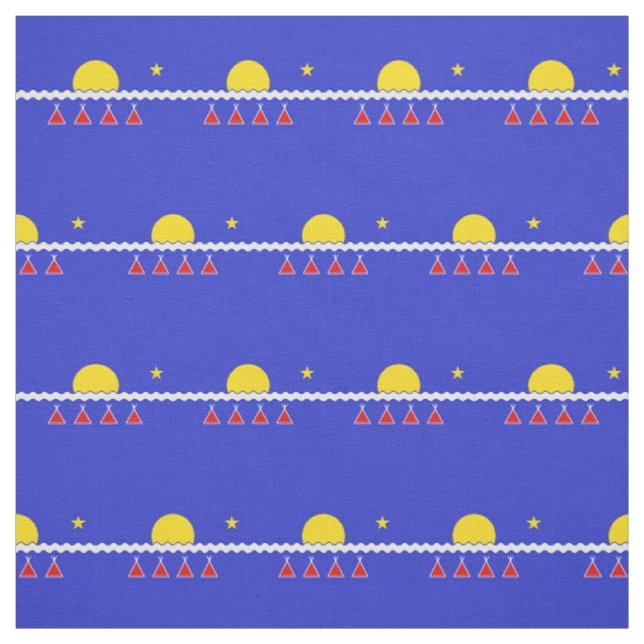 Tlicho Flag Fabric Tlicho Nation Textiles (Swatch)