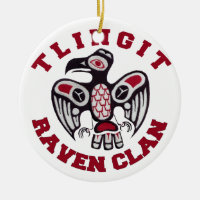 Tlingit Raven Clan Ceramic Ornament