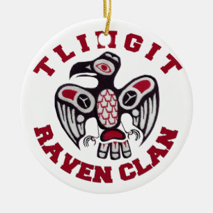 Tlingit Raven Clan Ceramic Ornament