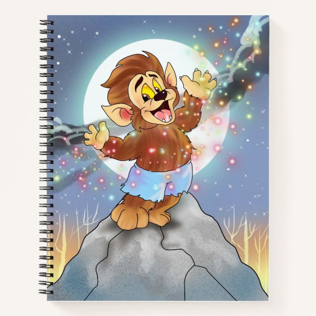 TLM:Willie the Wolf(With Sparkles) Notebook (Front)