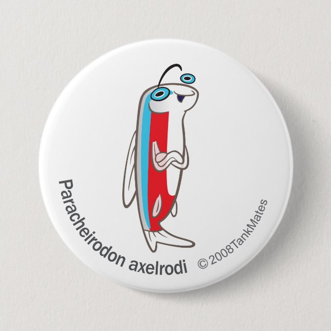 TM-02-Paracheirodon axelrodi 3 Inch Round Button (Front)