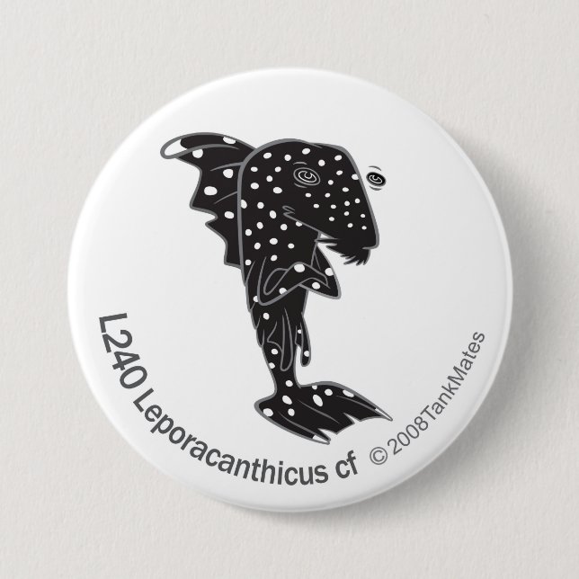 TM-05-L240 Leporacanthicus cf 3 Inch Round Button (Front)