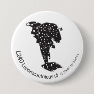 TM-05-L240 Leporacanthicus cf 3 Inch Round Button