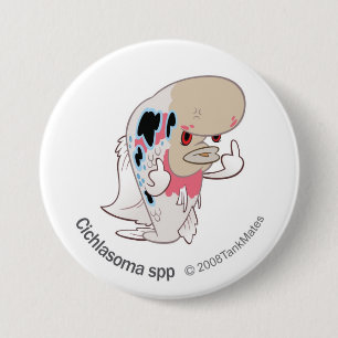 TM-10-Cichlasoma spp 3 Inch Round Button