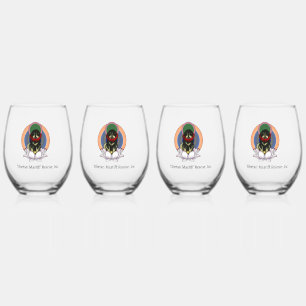 TM Lotus Flower Stemless Wine Glasses