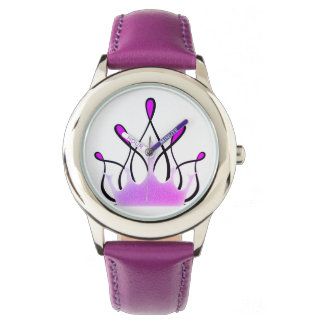 TMH COLLECTION - Pretty Purple Ribbon Watch Girls