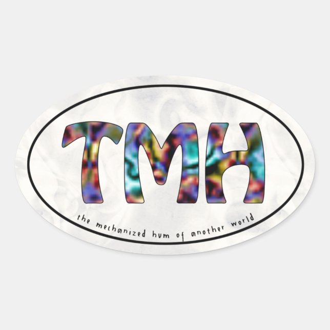 TMH Groovy Motoring Oval Sticker (Front)