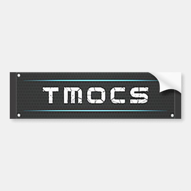 TMOCS DJ Logo Bumper Sticker (Front)