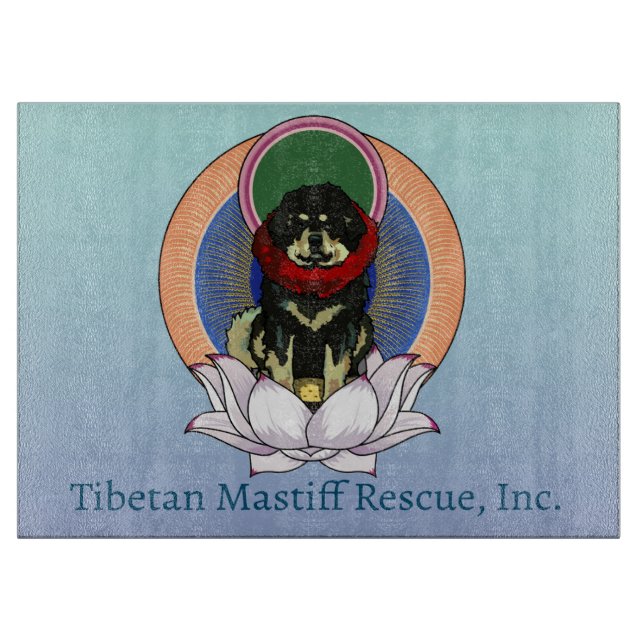 TMRescue Lotus Flower Logo Cutting Board (Front)