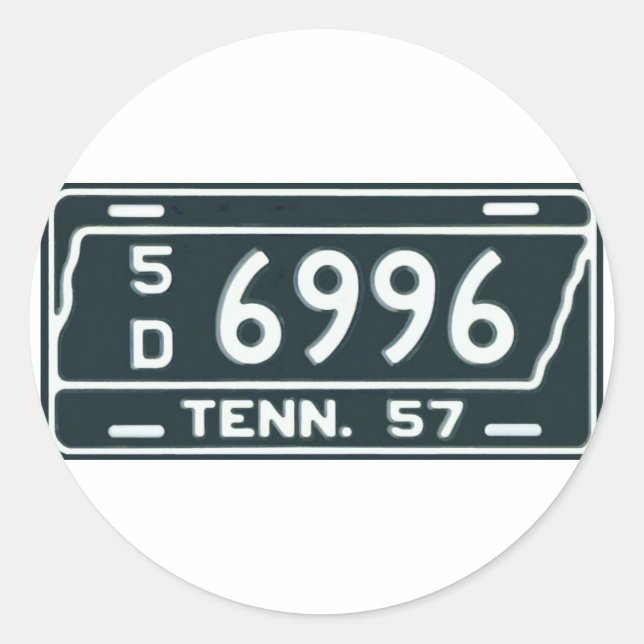 TN57 CLASSIC ROUND STICKER (Front)