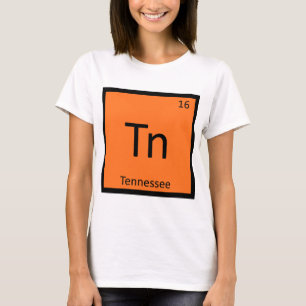 Tn - Tennessee State Chemistry Periodic Table T-Shirt