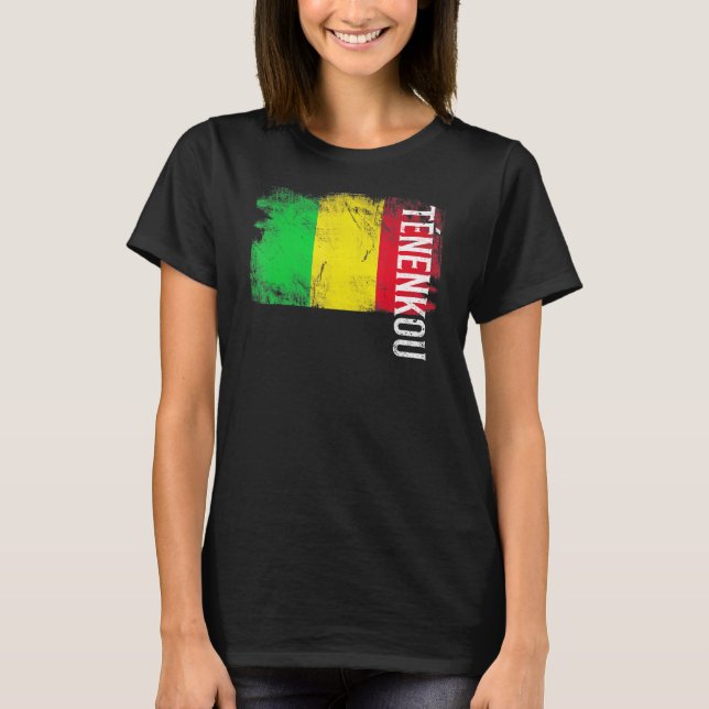 Tnenkou Mali Flag For Malians Men Women Kids T-Shirt (Front)