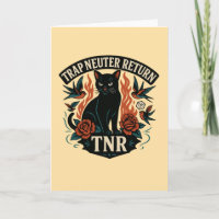TNR Rockabilly Cat Vintage Tattoo Black Cat