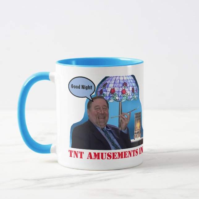 TNT Amusements 2-sided GET OUT Mug (Left)