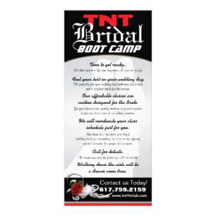 TNT Bridal Boot Camp Rack Card
