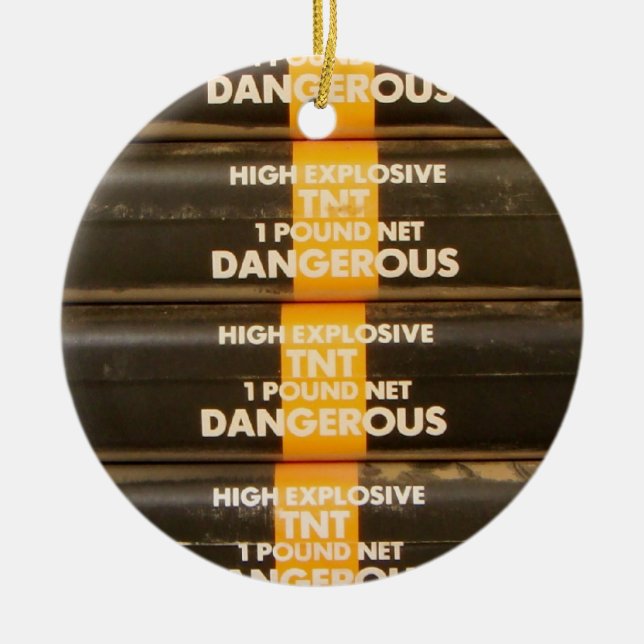 TNT Explosive Ceramic Ornament (Front)