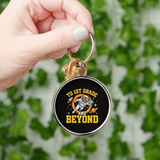 to 1st Grade and Beyond Astronaut Student Keychain (Hand)