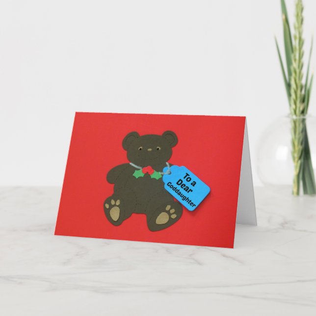 To a Dear Goddaughter Holiday Card (Front)