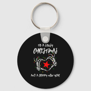 To A Lousy Christmas And A Crappy New Year (anti X Keychain