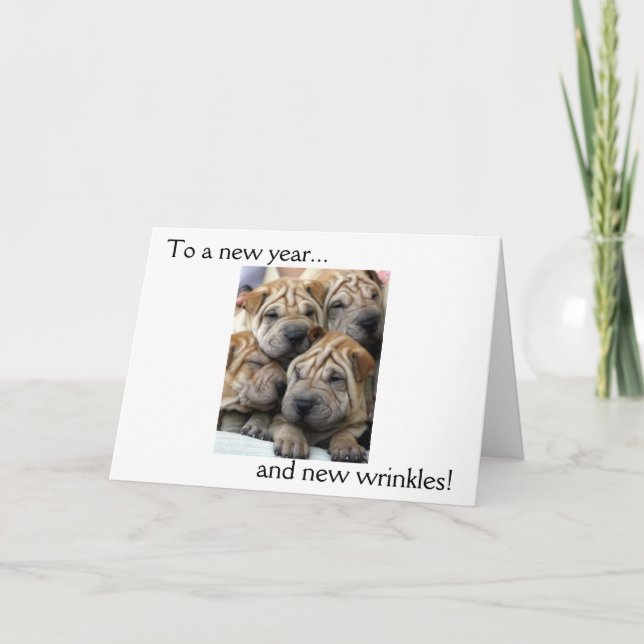 To a New Year...and New Wrinkles! Birthday Card (Front)